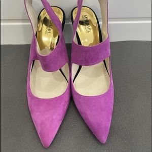 Michael Kors Suede Sling-Back High Heels